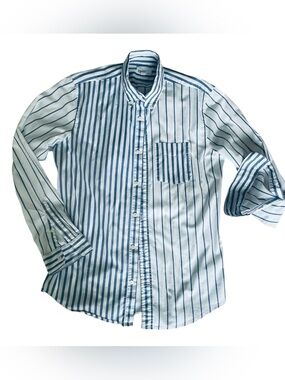 GAP "Gap Men's Split Stripe Shirt",
"Stretch Poplin",M